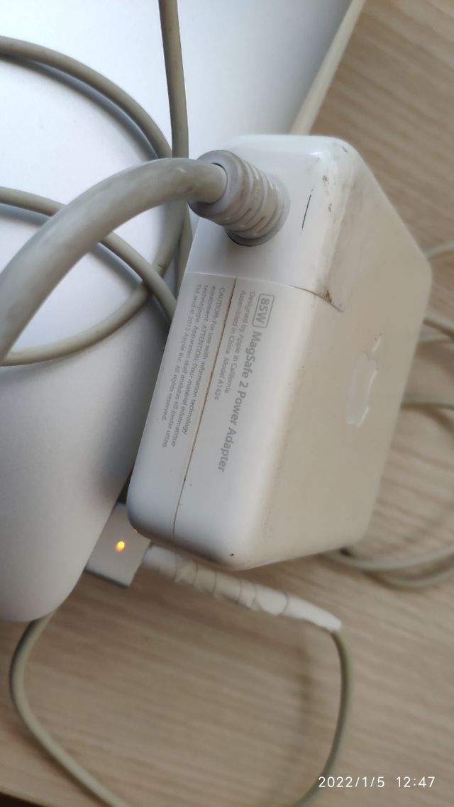 Cargador original Magsafe 2 85w macbook pro retina