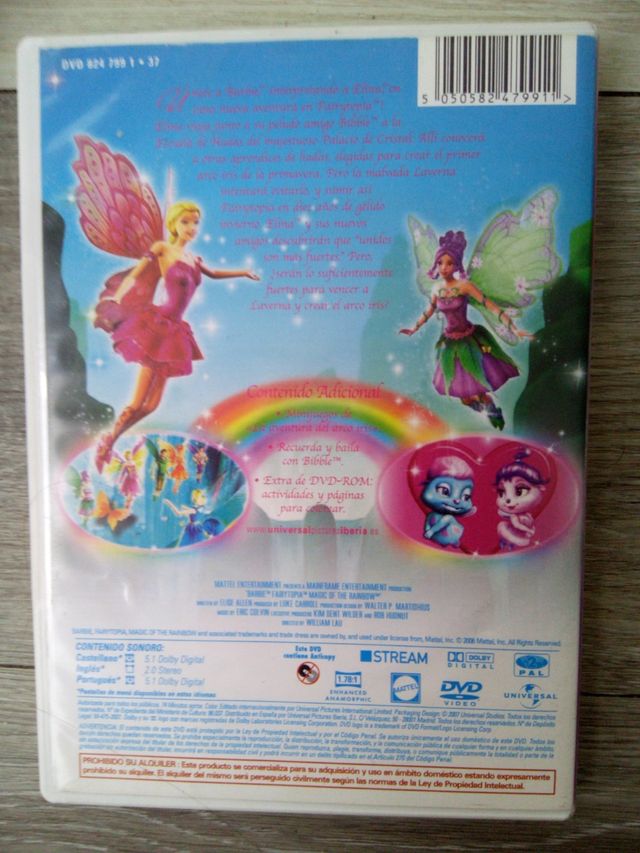 DVD Barbie + Caperucita + Manny Manitas