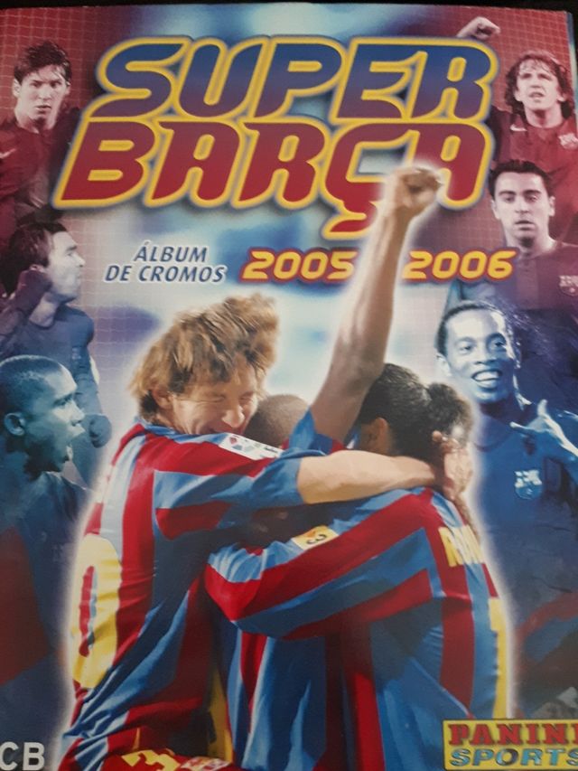 álbum barcelona 05-06  con messi y completo