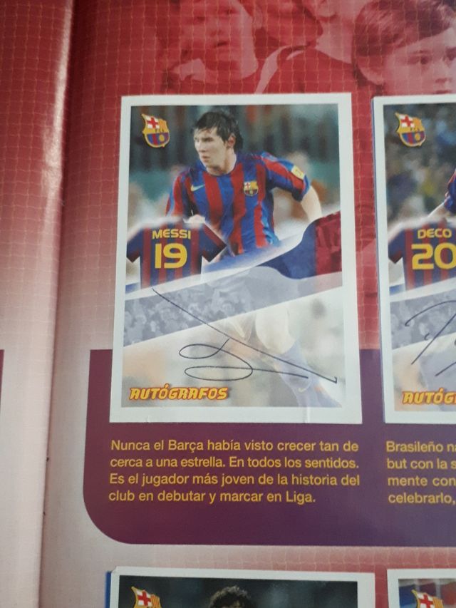 álbum barcelona 05-06  con messi y completo
