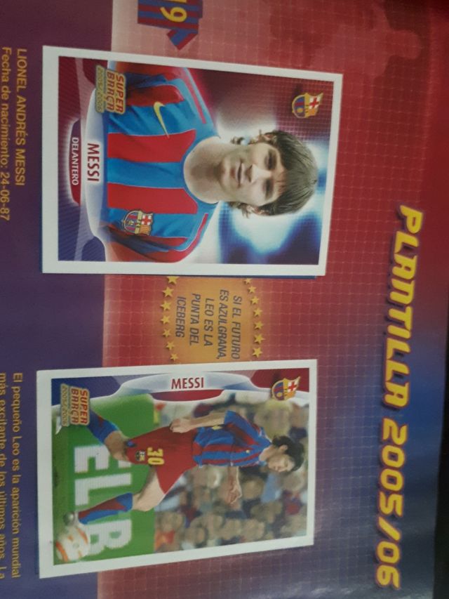 álbum barcelona 05-06  con messi y completo