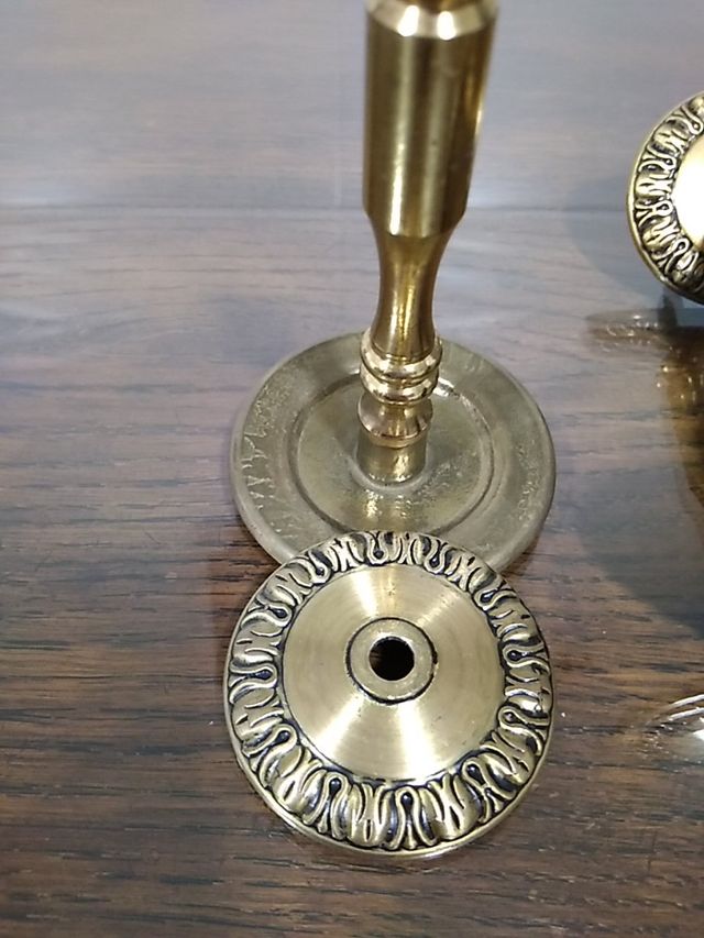Agarraderas para cortinas bronce,juego 2 unidades.