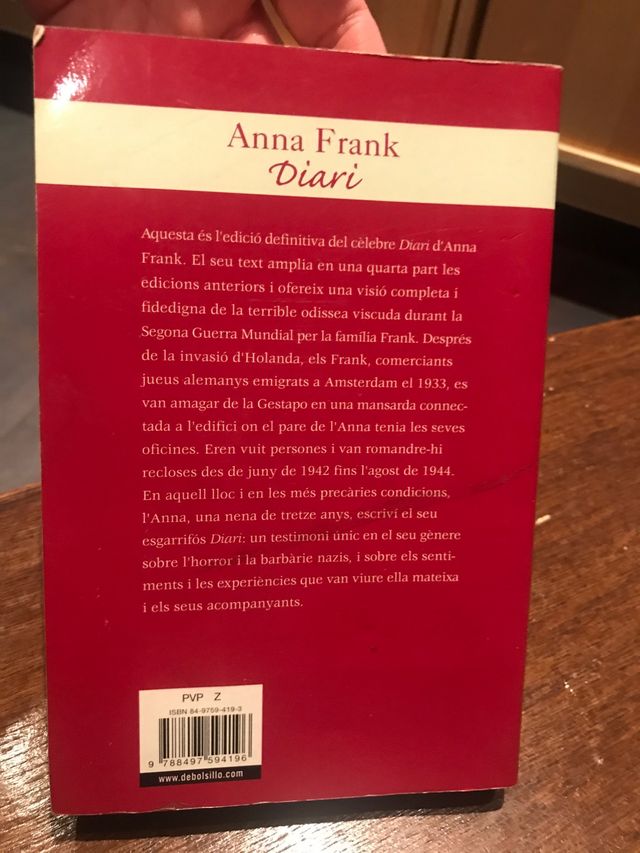 Anna Frank Diari Edició en catalá