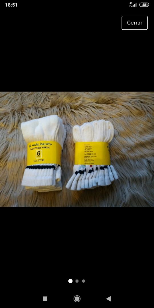 12 pares talla 27 al 30