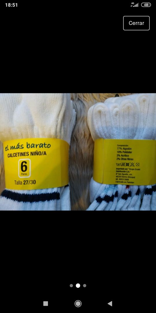 12 pares talla 27 al 30