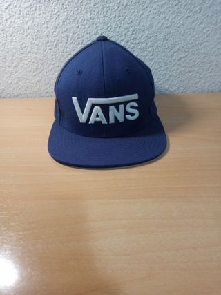 gorras planas vans azules