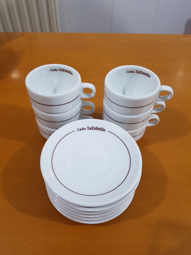 JUEGO TAZAS CAFÉ 