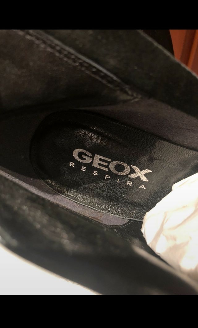 Botines piel negros Geox