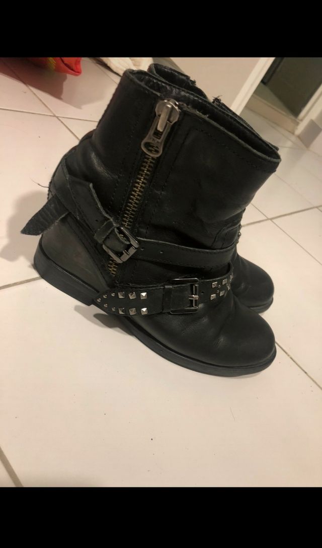 Botines piel negros Geox