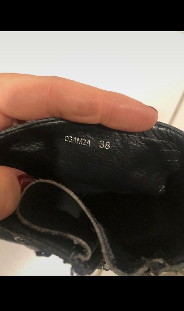 Botines piel negros Geox