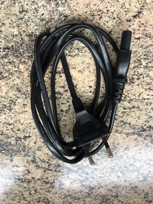 Cable alimentación 2pin redondo 