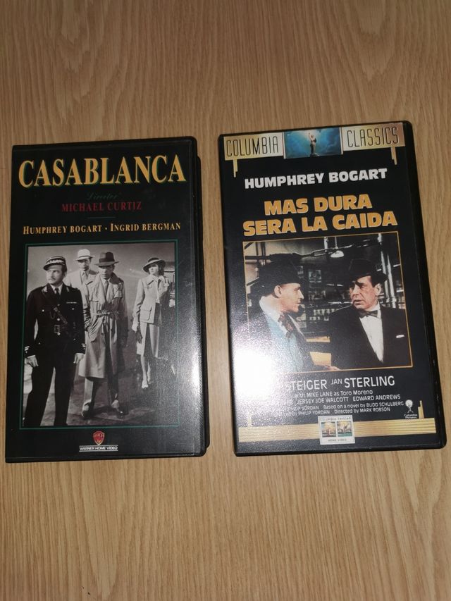 Vhs CASABLANCA Y MÁS DURA SERÁ LA CAÍDA 