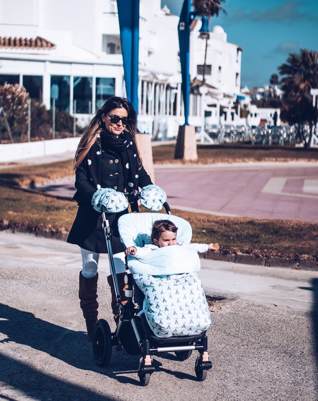 Saco Silla Universal Tipi polar + manoplas azul