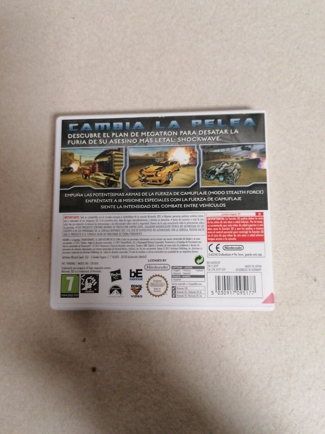 Juego Nintendo 3DS Transformers