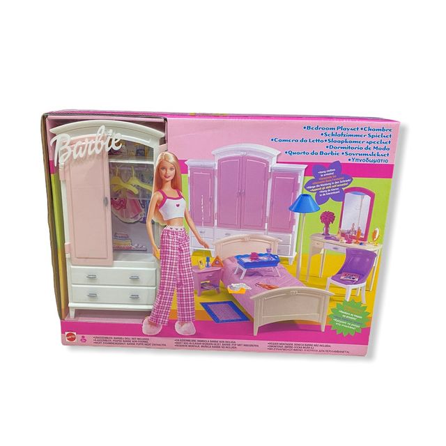 Muñeca BARBIE Dormitorio Moda 67552 Mattel Nuevo