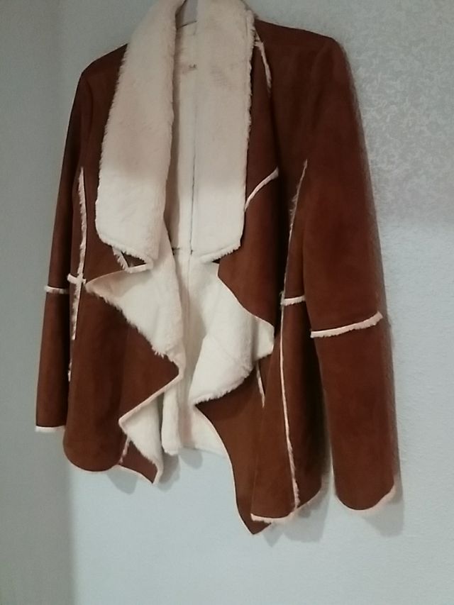 chaqueta antelina forrada de pelo