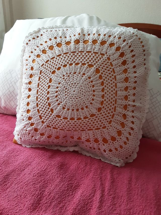 cojines  de ganchillo
