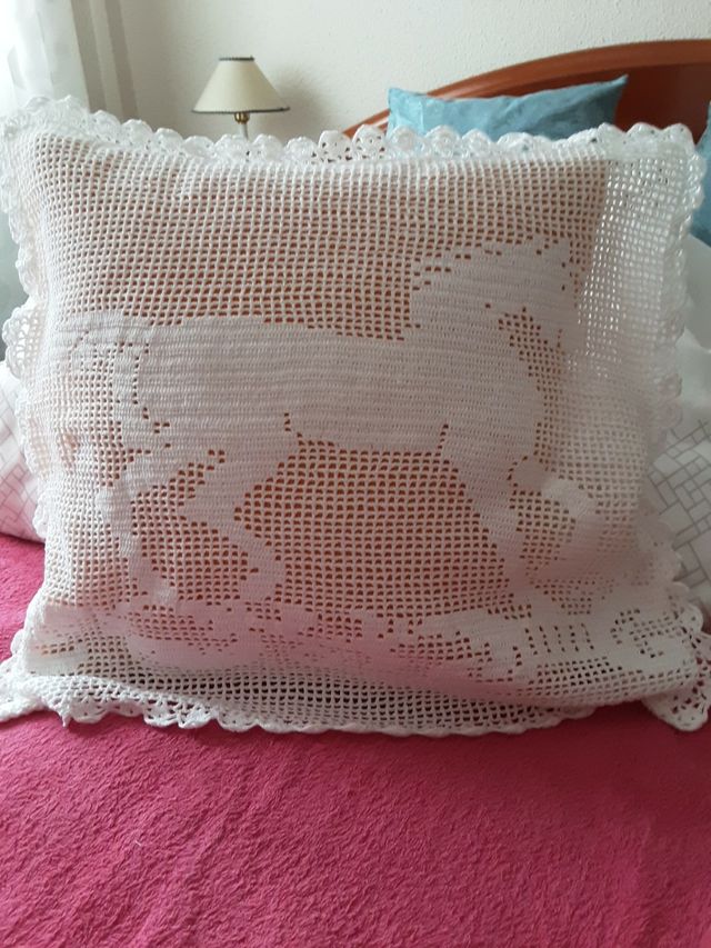 cojines  de ganchillo