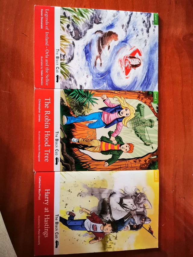 Lote 3 librillos en inglés de lectura corta