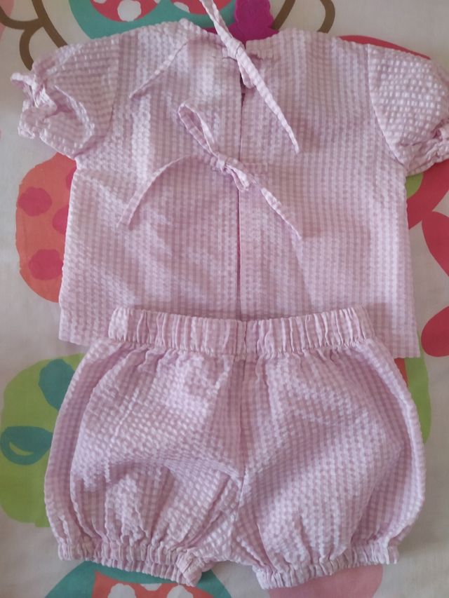 Conjunto de 6 meses camisa y braguita