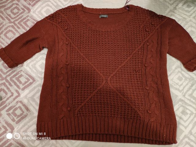 2 jersey en tonos gris y granate talla XL