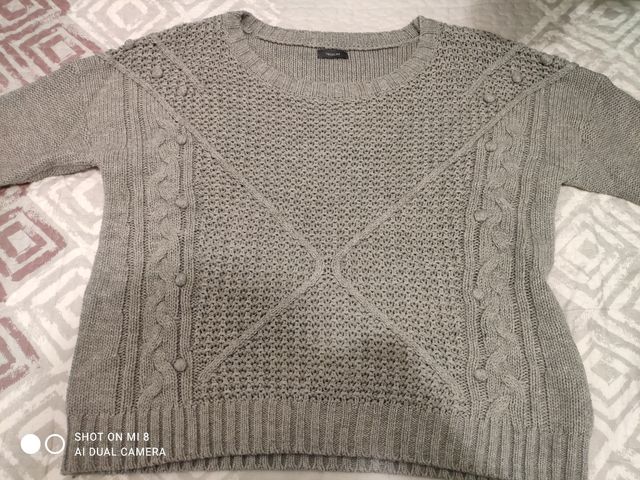 2 jersey en tonos gris y granate talla XL