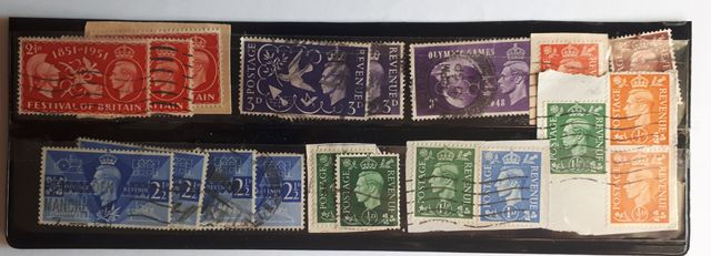 Jorge VI sellos 30-40 padre Isabel II Inglaterra