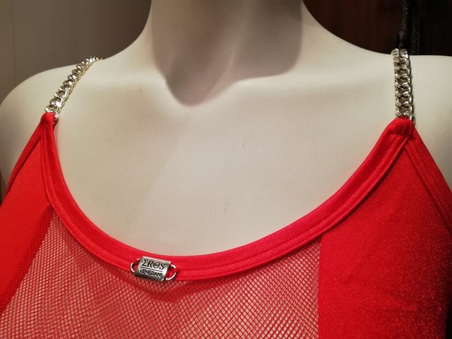 Vestido sexy largo rojo M/L