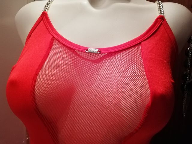 Vestido sexy largo rojo M/L