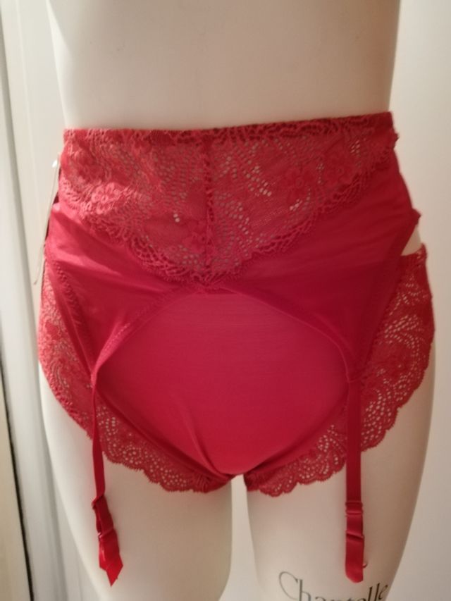 Conjunto Liguero + braguita burdeos L