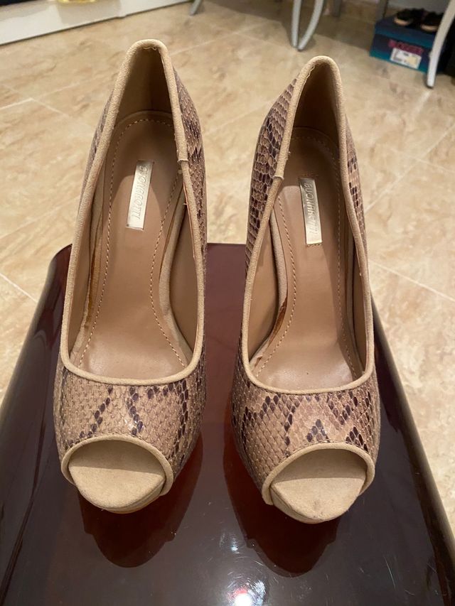 Zapatos estampado serpiente