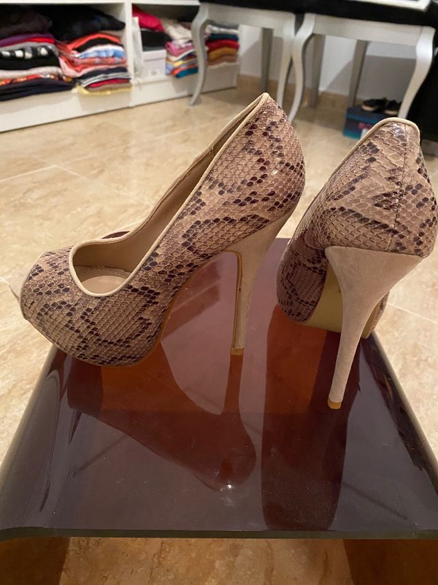 Zapatos estampado serpiente