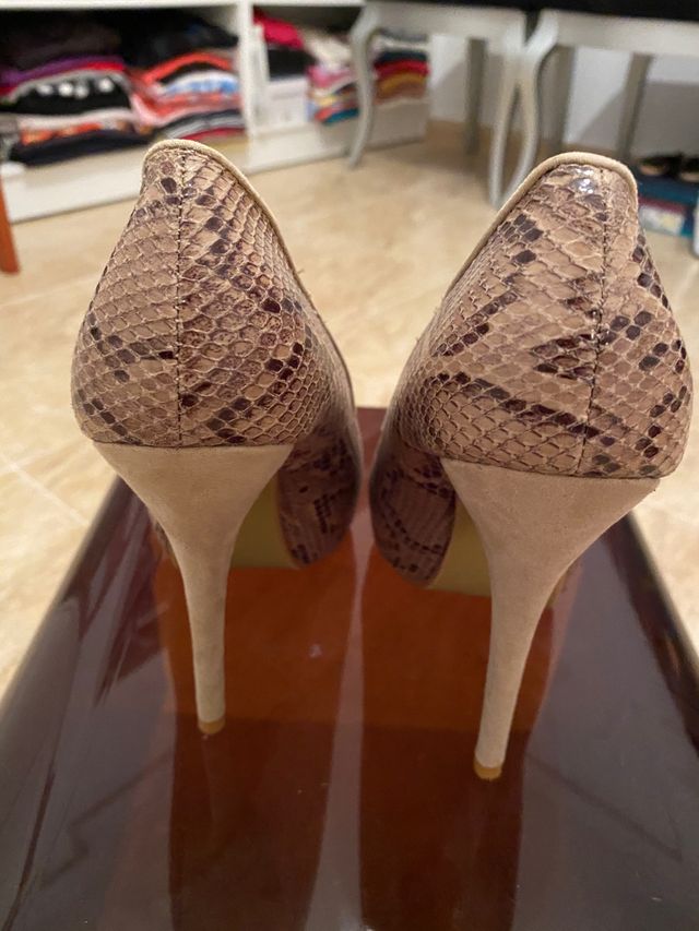 Zapatos estampado serpiente