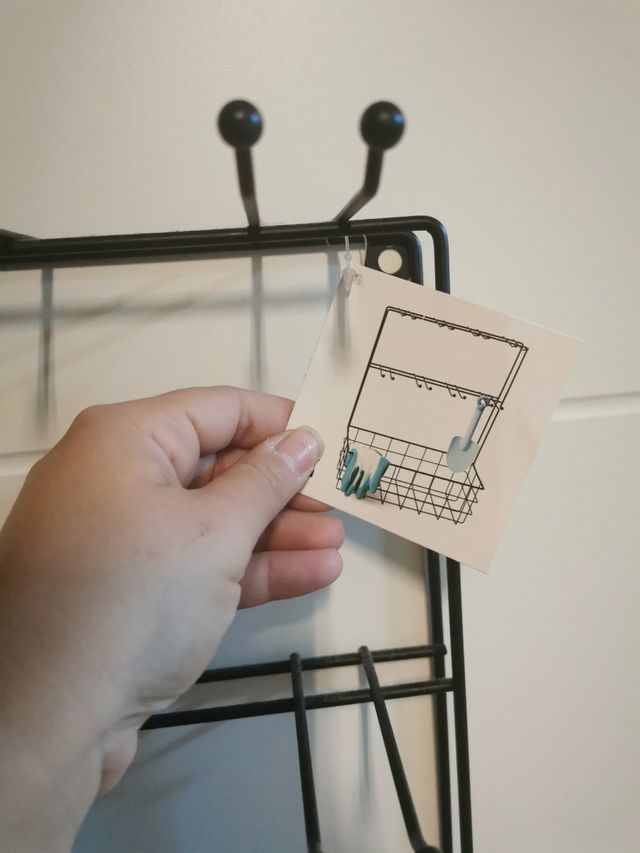 Estantería de metal negra polivalente