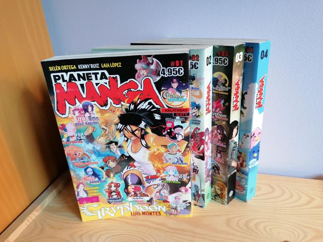 Revistas Planeta Manga 1, 2, 3 y 4