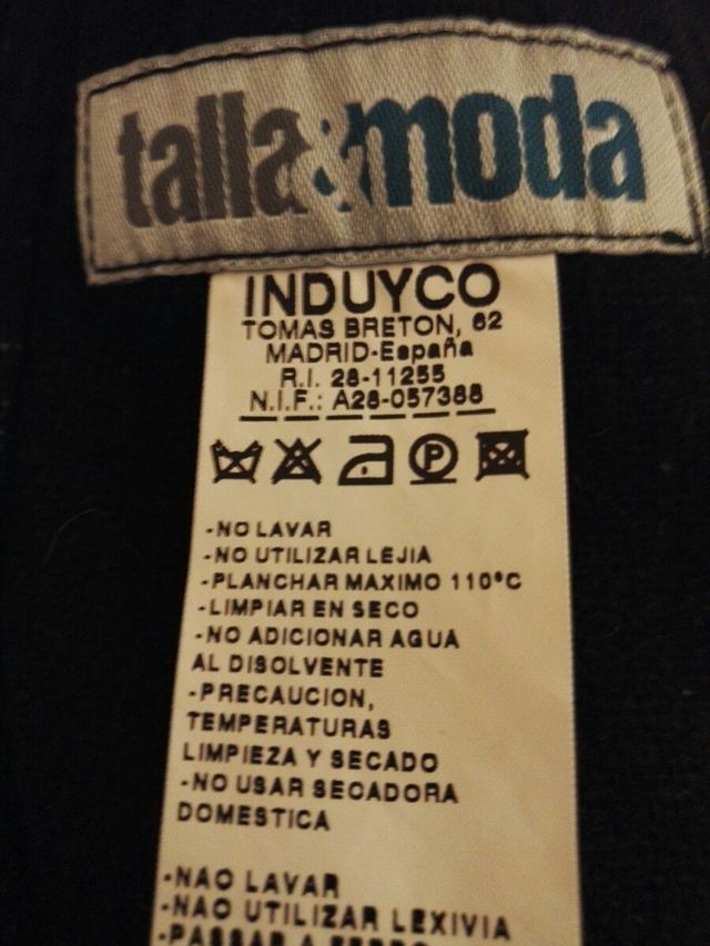 Chaqueta de paño con espiga. Talla L-XL