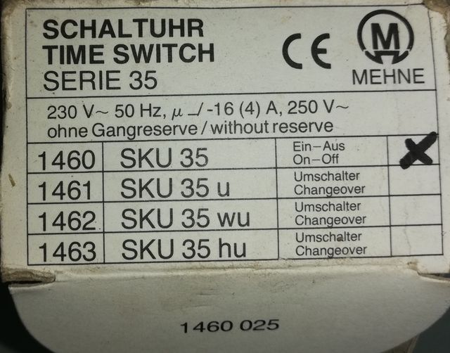 interruptor horario analógico sku35