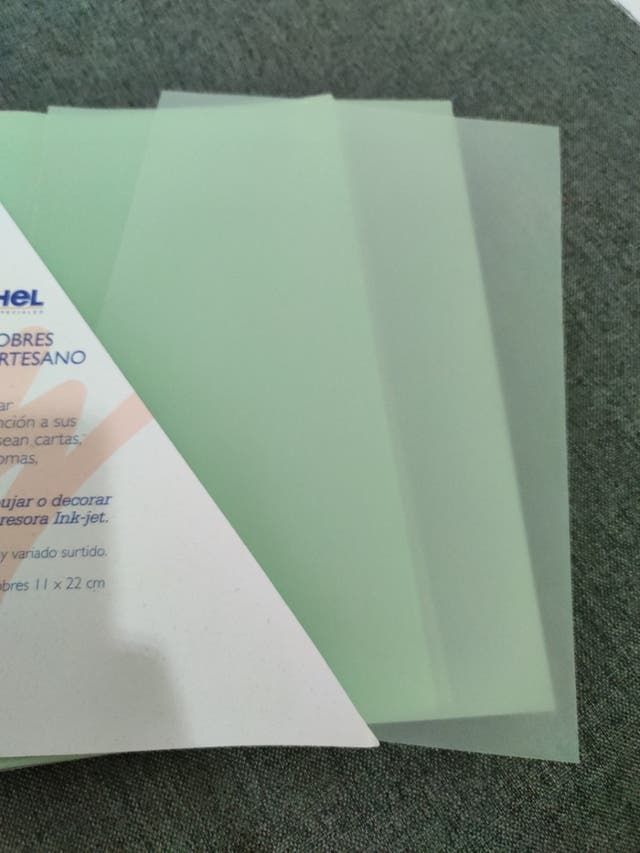 10 Hojas Papel Vegetal Michel A4 ( 7 COLORES)