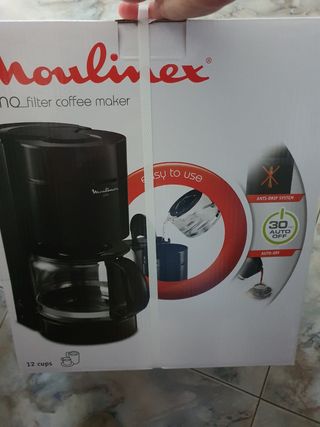 CAFETERA MOULINEX 12 TAZAS ESTRENAR de segunda mano por 23,95 EUR en Mieres  del Camino en WALLAPOP