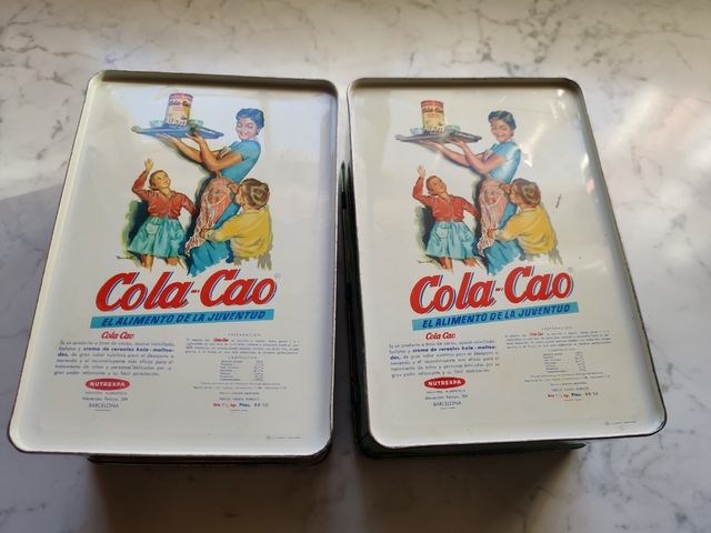 Latas de Cola Cao años 60