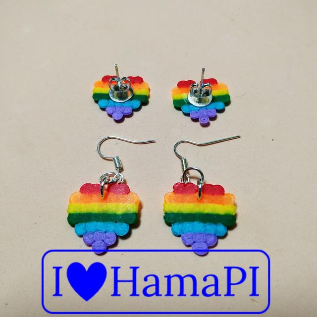 Pendientes de Hama Beads Mini. Surtidos.