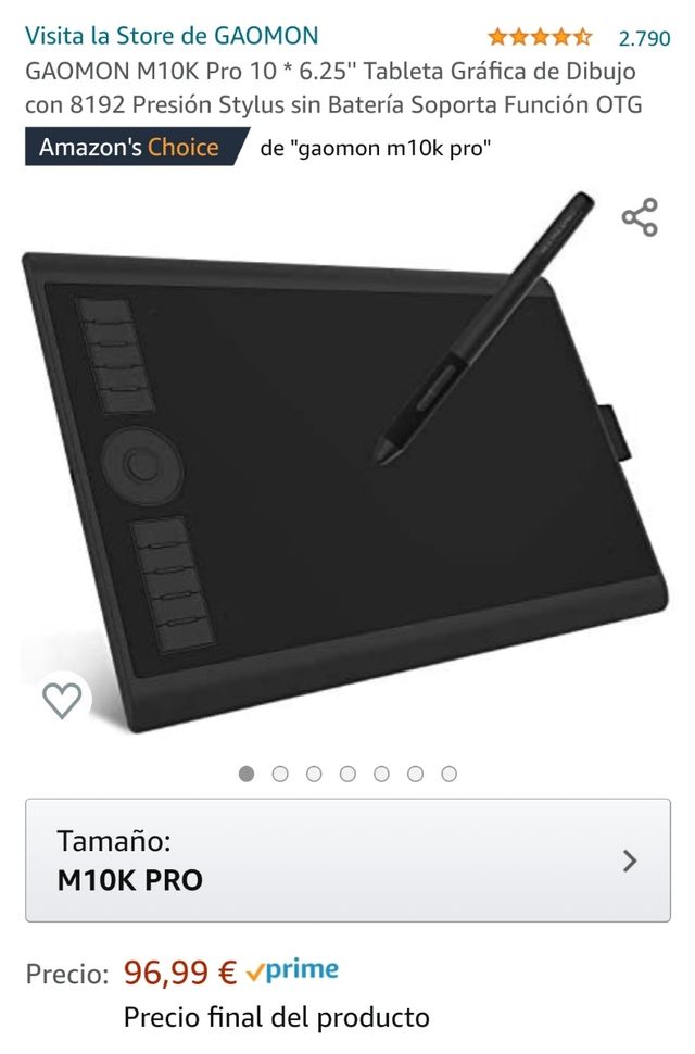 Tableta-NUEVA- GAOMON M10K PRO - Gráfica de Dibujo
