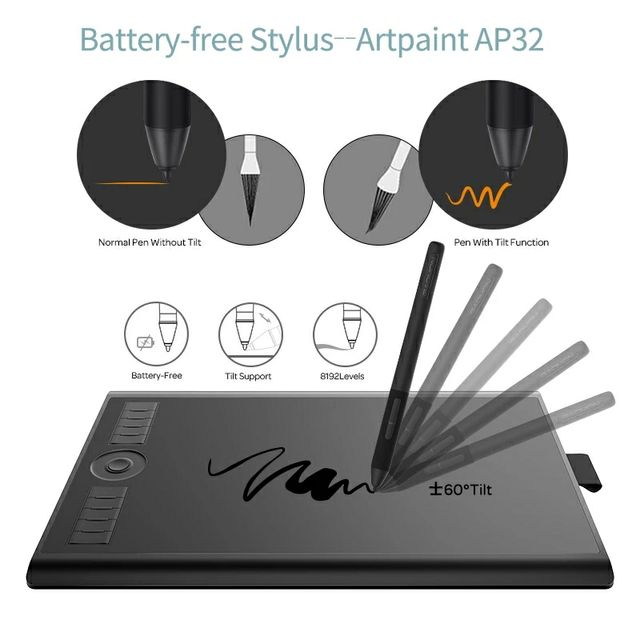 Tableta-NUEVA- GAOMON M10K PRO - Gráfica de Dibujo