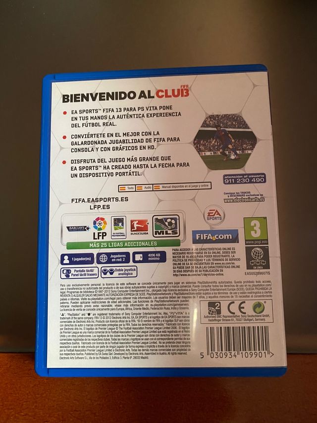 Juego muy nuevo FIFA 13 psvita