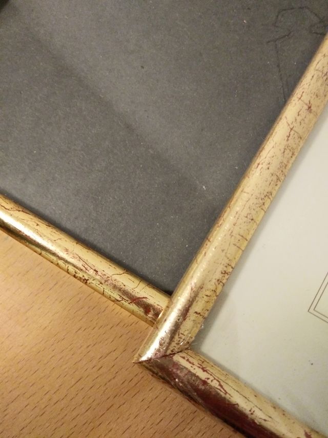 3 marcos 18 x 24 dorado filigrana rojiza