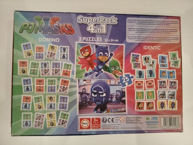 Pack juegos pjmasks 4 en 1