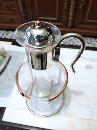 Cafetera antigua de cristal de segunda mano por 20 EUR en Madrid en WALLAPOP