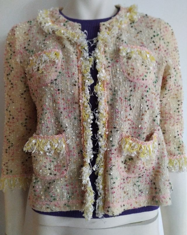 Torera de punto estilo Chanel talla 38-40