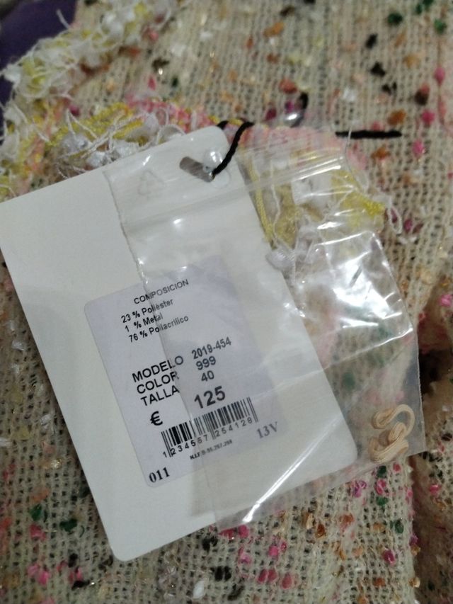 Torera de punto estilo Chanel talla 38-40