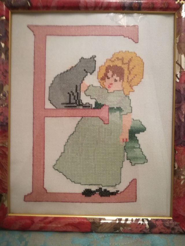 Tapiz hecho a punto de cruz.